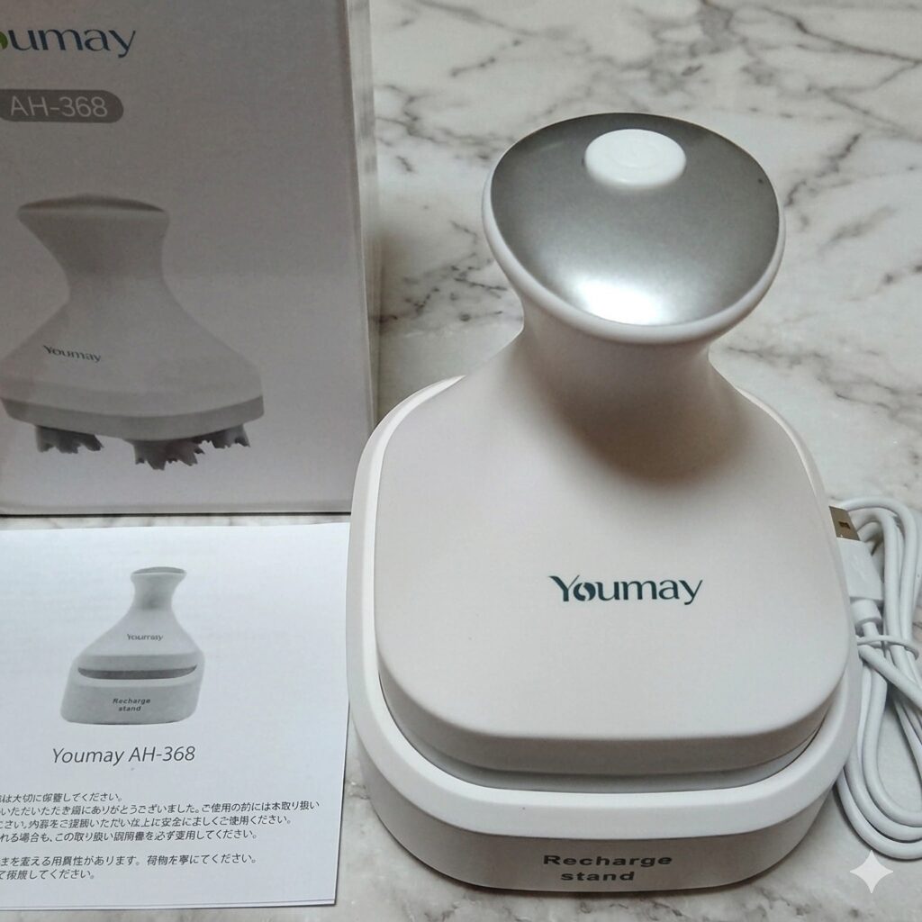 Youmay ヘッドマッサージャー IPX7 AH-368