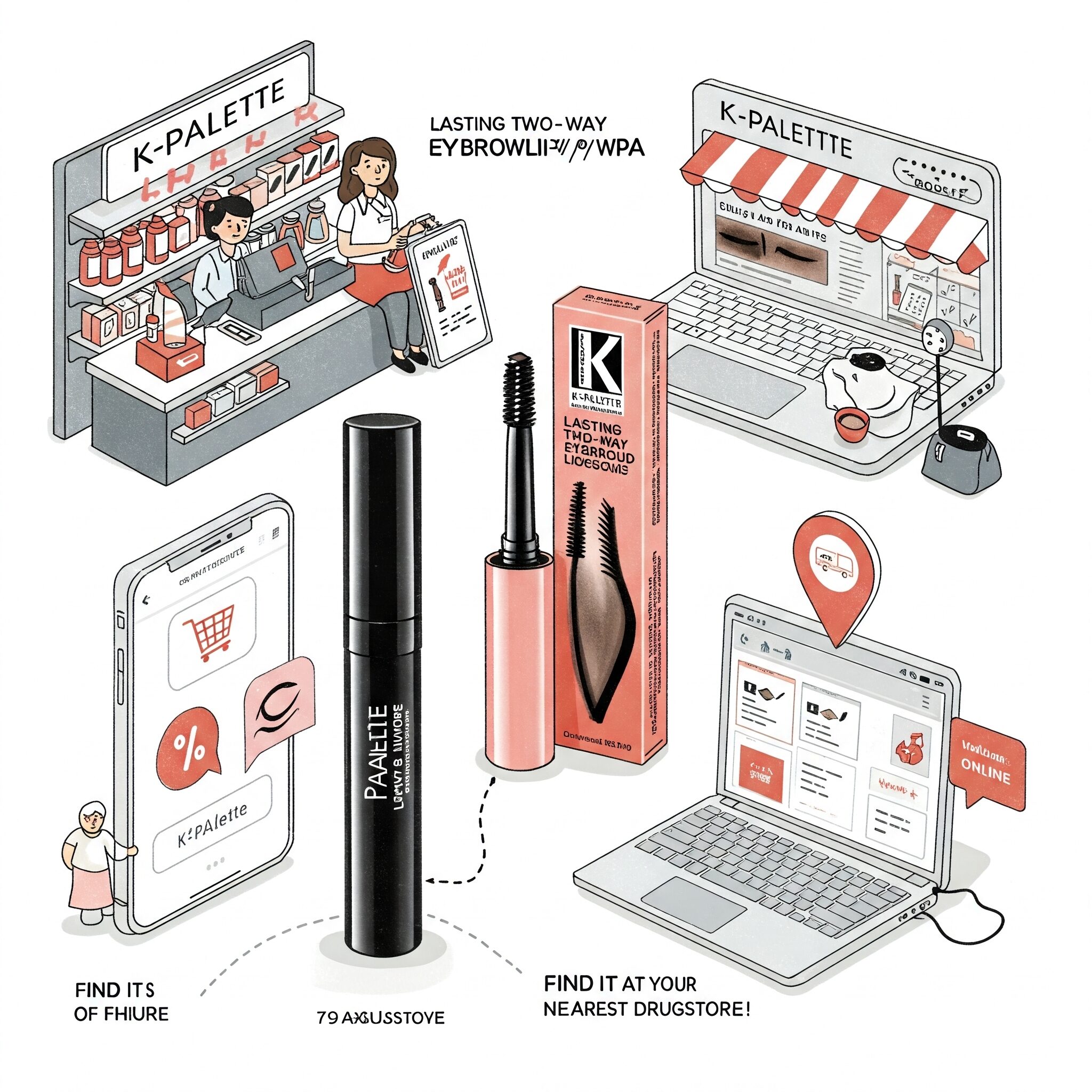 K-パレット ラスティングツーウェイアイブロウリキッドWPa
