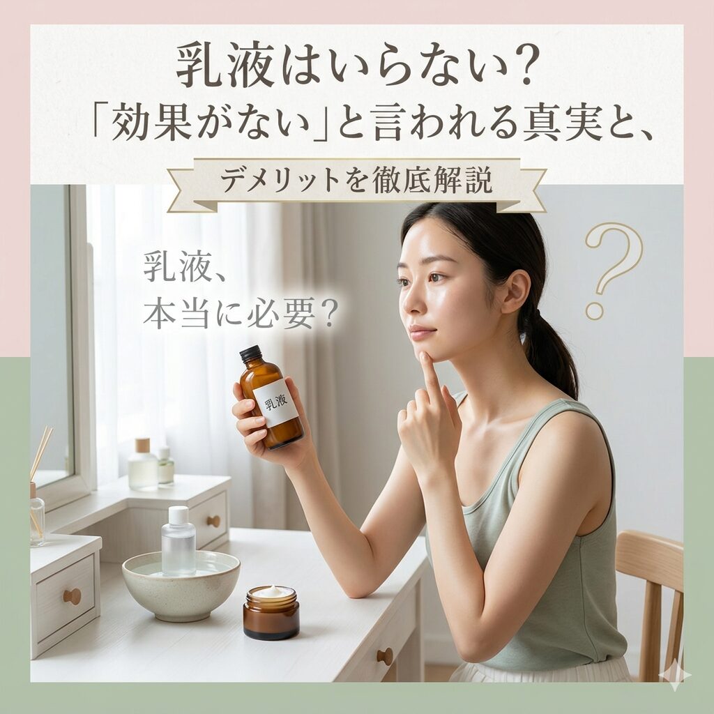 乳液はいらない？「効果ない」と言われる真実と知られざるデメリット